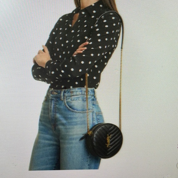 Vinyls matelasse leather crossbody bag - Picture 2 of 4